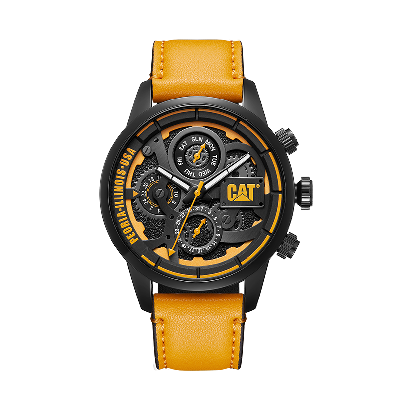 手表cat卡特机械镂空设计潮流男炫酷石石英表欧美腕表
