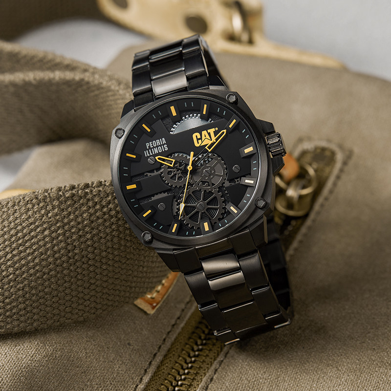 美国cat卡特男士手表镂空机械石英表街头机能欧美腕表