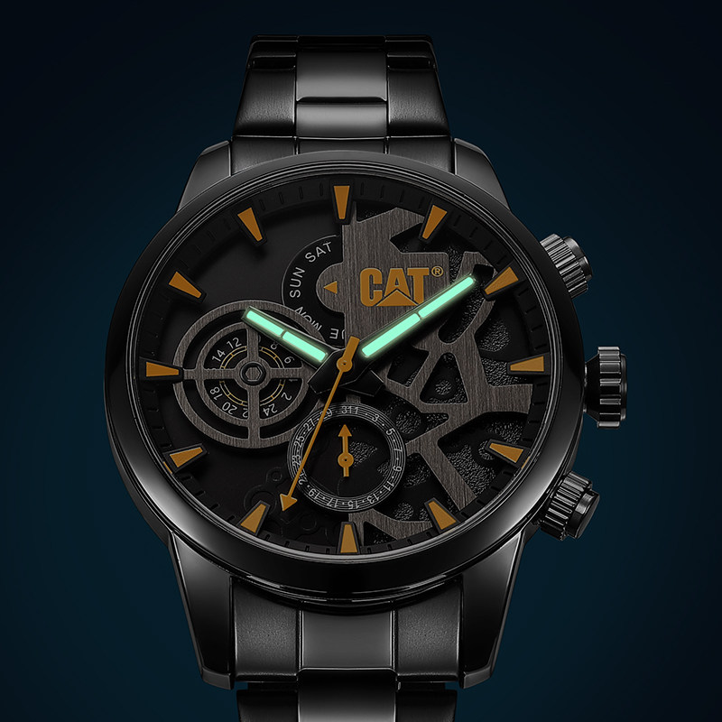 美国cat卡特欧美正品手表男士手表镂空机械设计石英表天机系列m14
