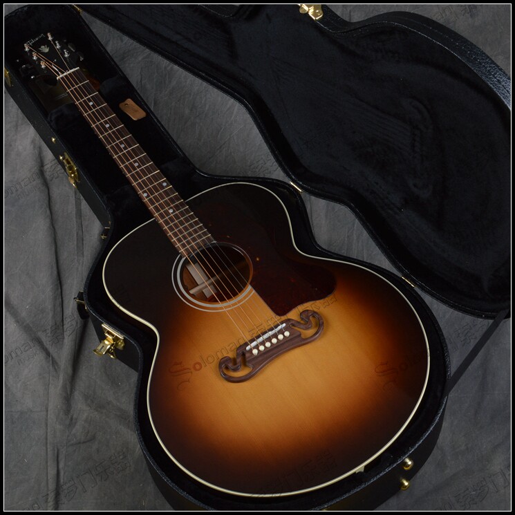 gibson吉普森13年藏品电箱民谣吉他sj100customshop吉他民谣吉他