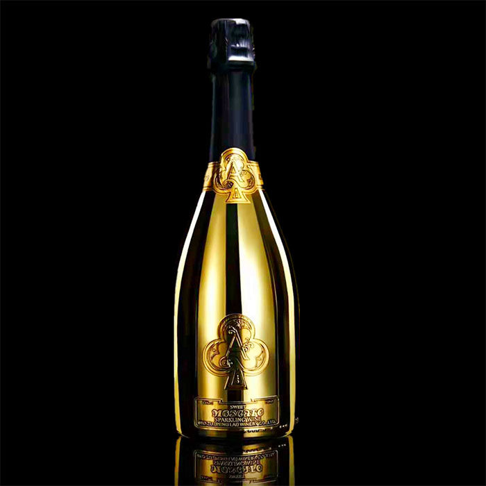 土豪金起泡气泡酒 桃花a起泡酒三色 包邮 750ml 夜场酒吧ktv女聚会