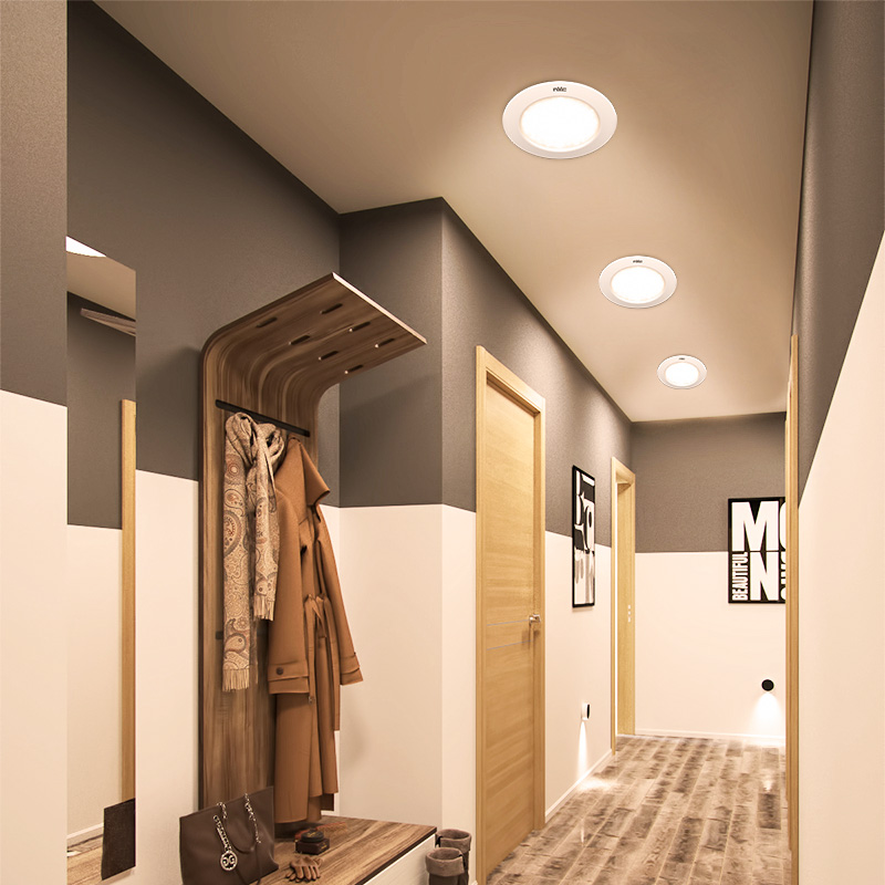 雷士照明筒灯led天花灯嵌入式3w4瓦7.5公分客厅洞灯5w吊顶过道灯