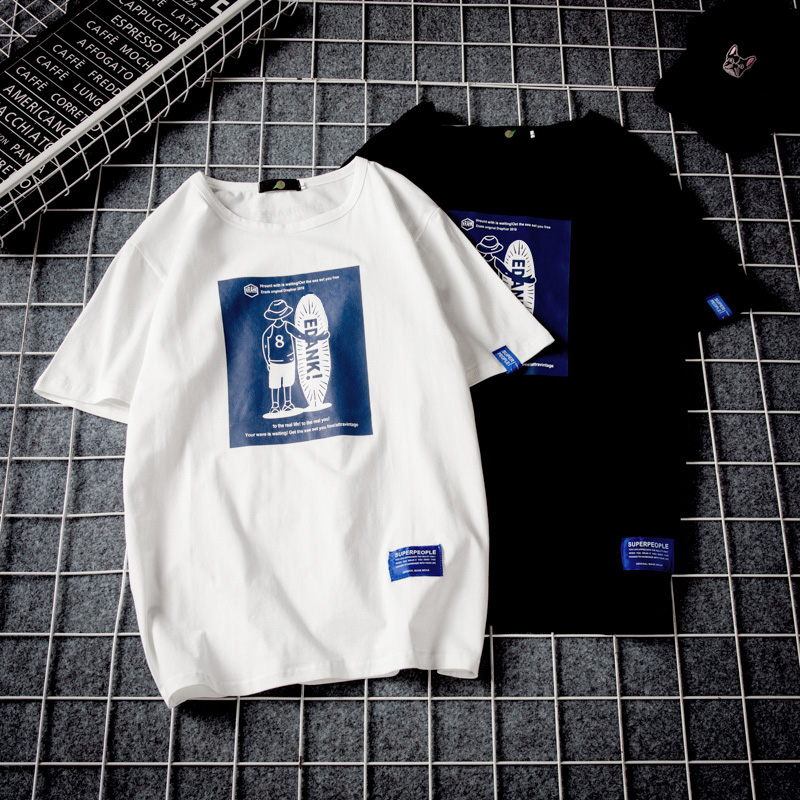 潮流短袖t恤16岁韩版夏装帅气15初中学生14青少年男孩13半袖衣服