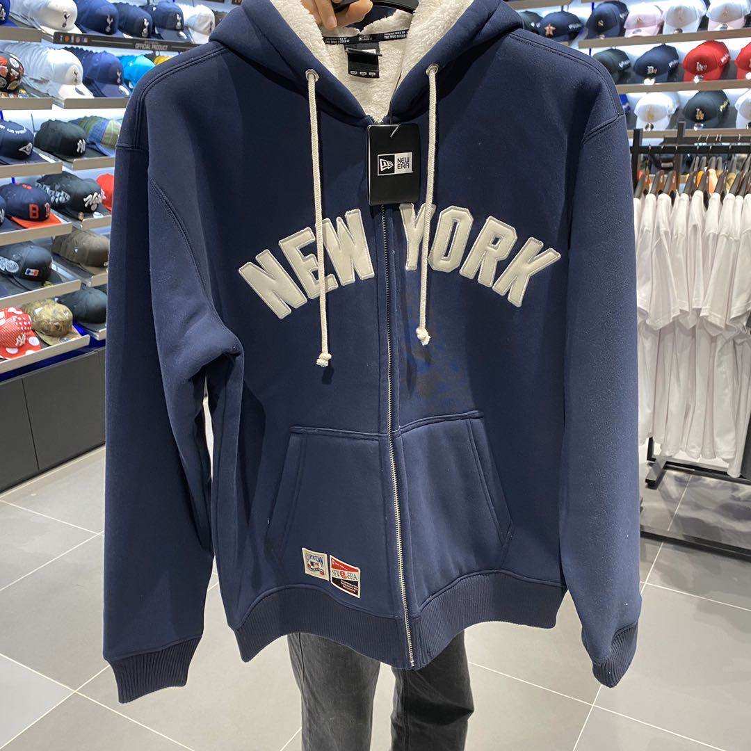 表哥韩国直邮newera纽亦华代购春秋新款加绒连卫衣