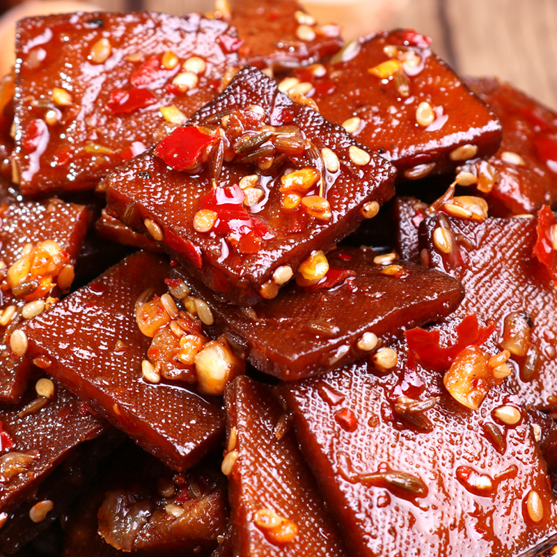 思乡山湖南特产平江酱干传统豆干香干辣味小吃豆腐干