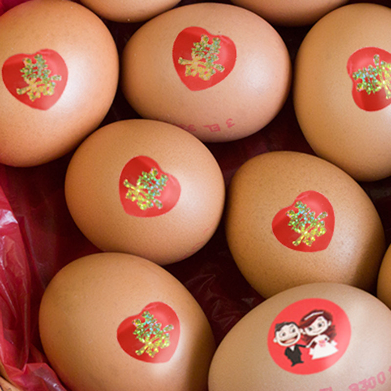 结婚庆礼用品不干胶迷你小喜字贴鸡蛋喜蛋贴红包信封封口贴喜字