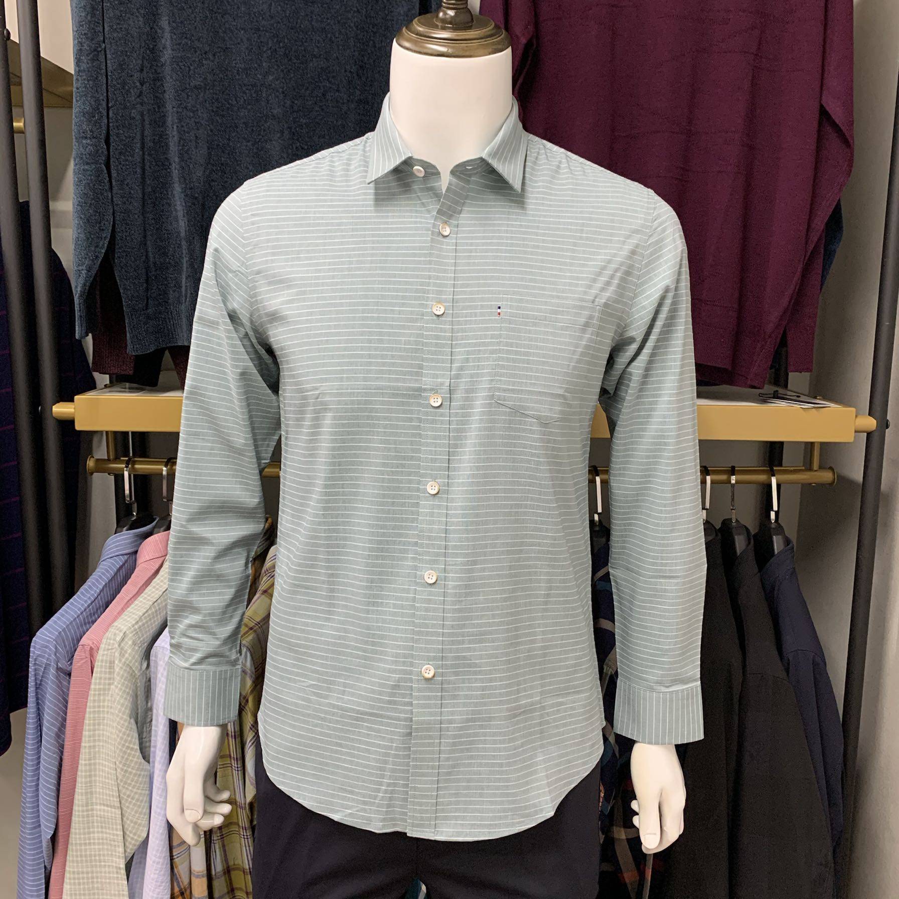 松鹰贵族衬衫2020秋季19006长袖商务休闲免烫衬衫