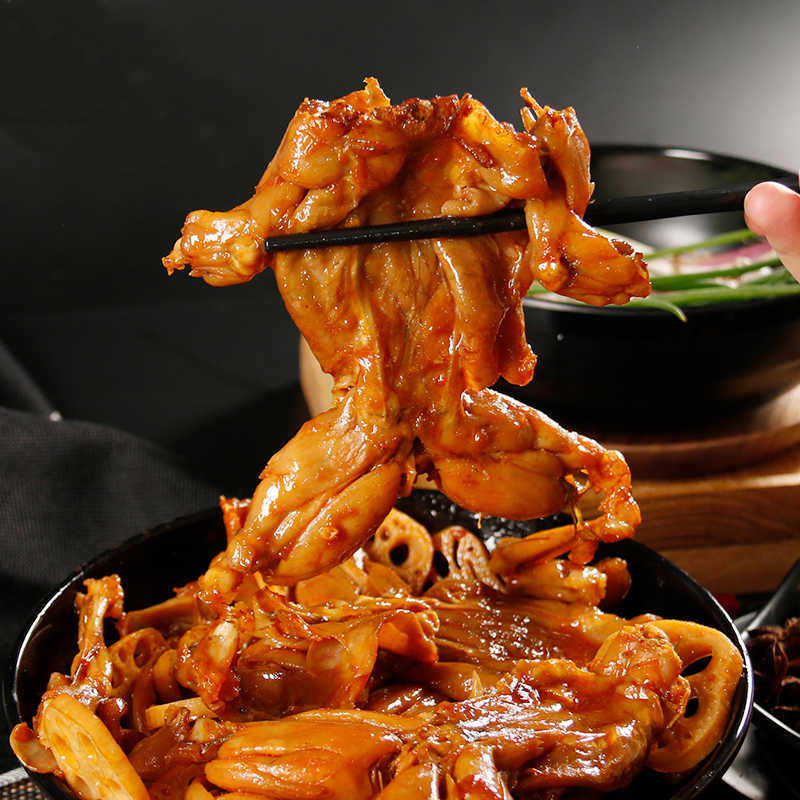 zhongyang fish world 中洋鱼天下 即食香辣卤牛蛙 350g*3盒