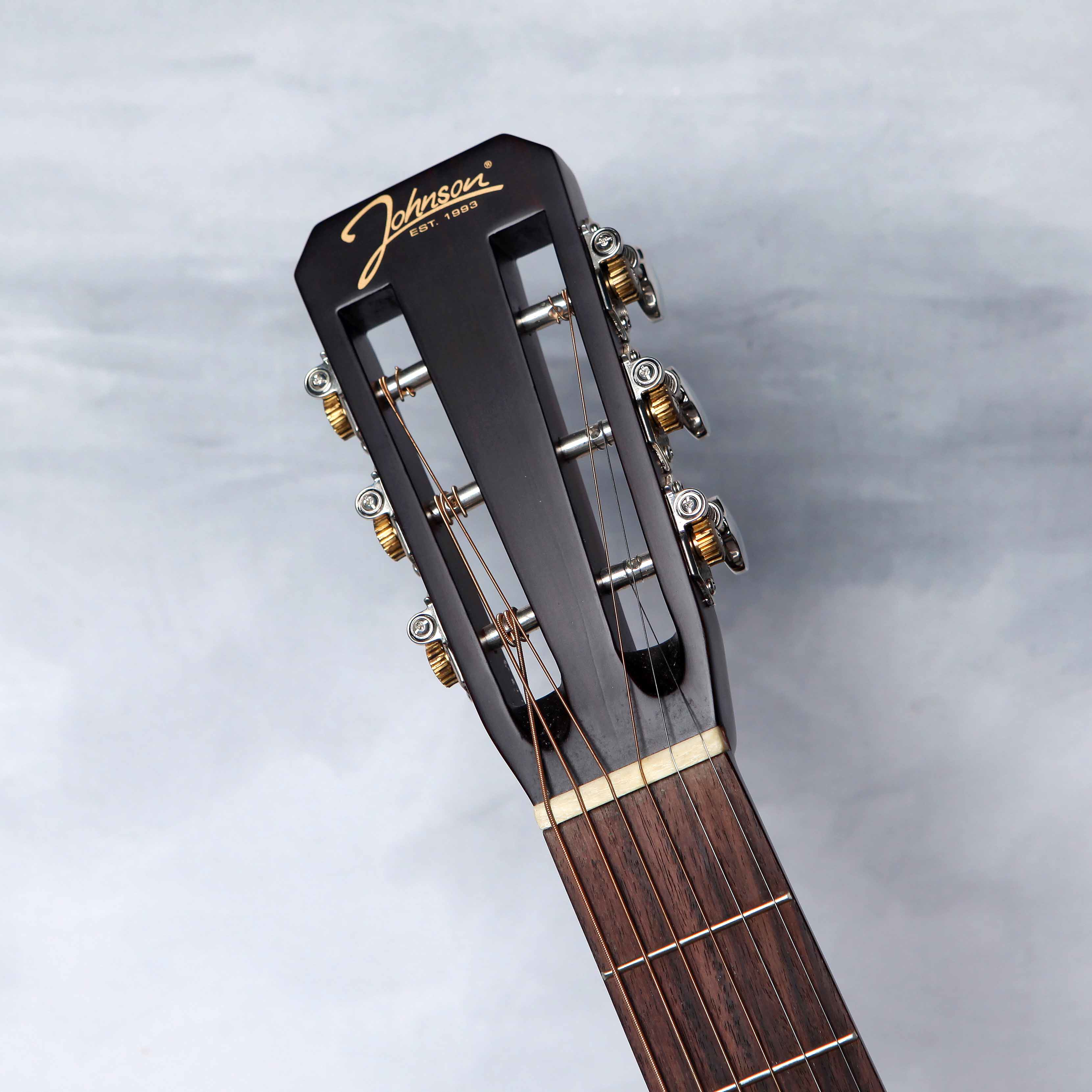 美国johnson强声高端教父jo48s民谣古典全单板木吉他专业级演奏