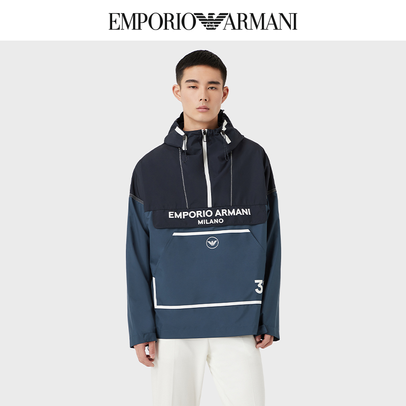EMPORIO ARMANI/阿玛尼2022夏季男士MILANO 31 时尚徽标夹克