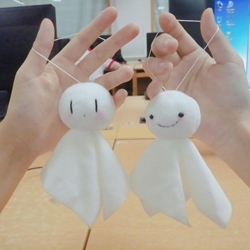 晴天娃娃撒野布偶毛绒风铃铃铃铛挂件日式挂饰diy风铃及配件