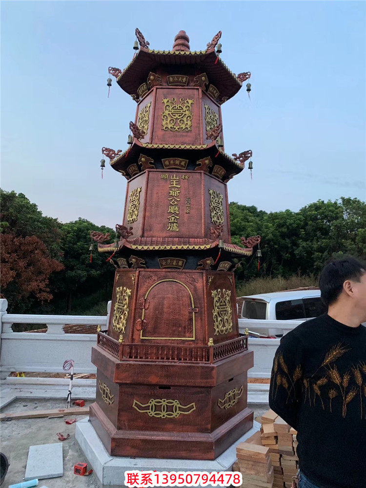 铸铁烧纸寺庙户外定做元宝宗祠金炉化宝景区香薰炉