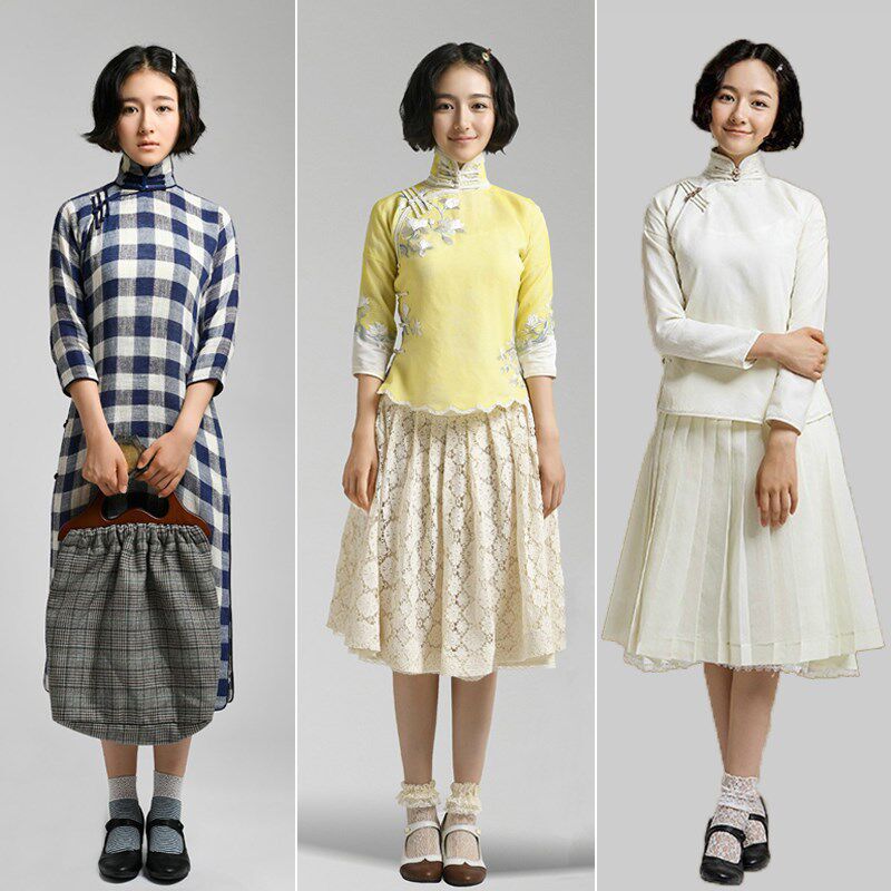 影视古装无心法师陈瑶同民国秀禾小姐民族服装