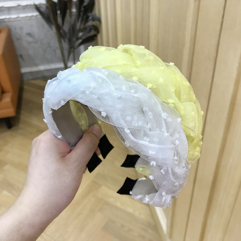 洗脸发箍女百搭外出简约韩国网红宽边防滑头箍蕾丝鞭子压发捆发卡