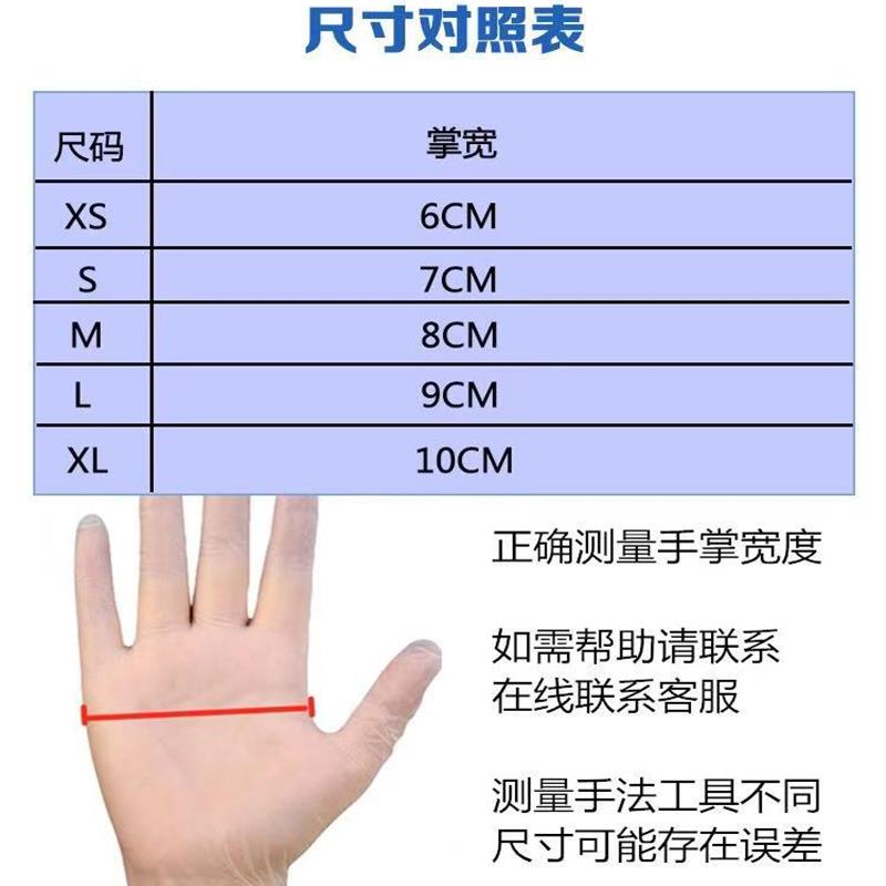 一次性手套食品级pvc餐饮烘培乳胶橡胶加厚胶皮厨房防油家用防护￥7.
