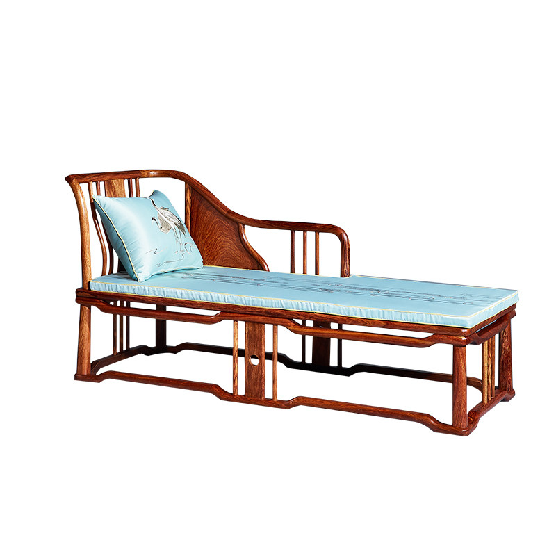 新中式贵妃椅花梨木贵妃美人榻躺椅红木沙发太妃椅刺猬紫檀贵妃床