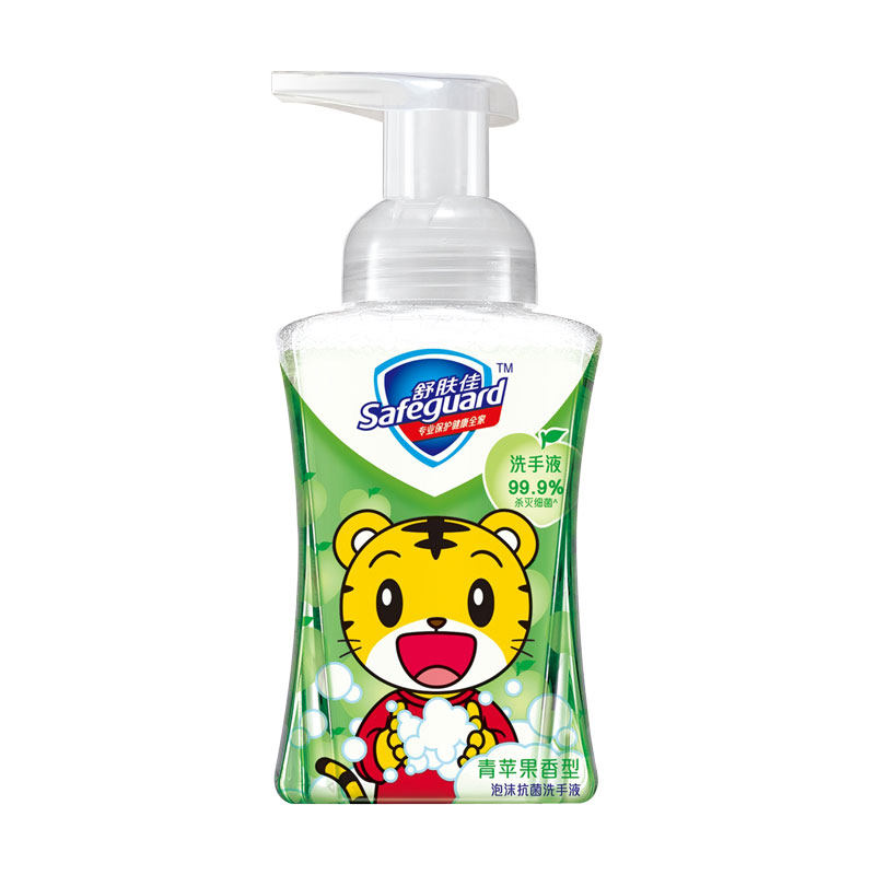 舒肤佳巧虎儿童泡沫洗手225ml按压苹果樱花宝宝洗手液