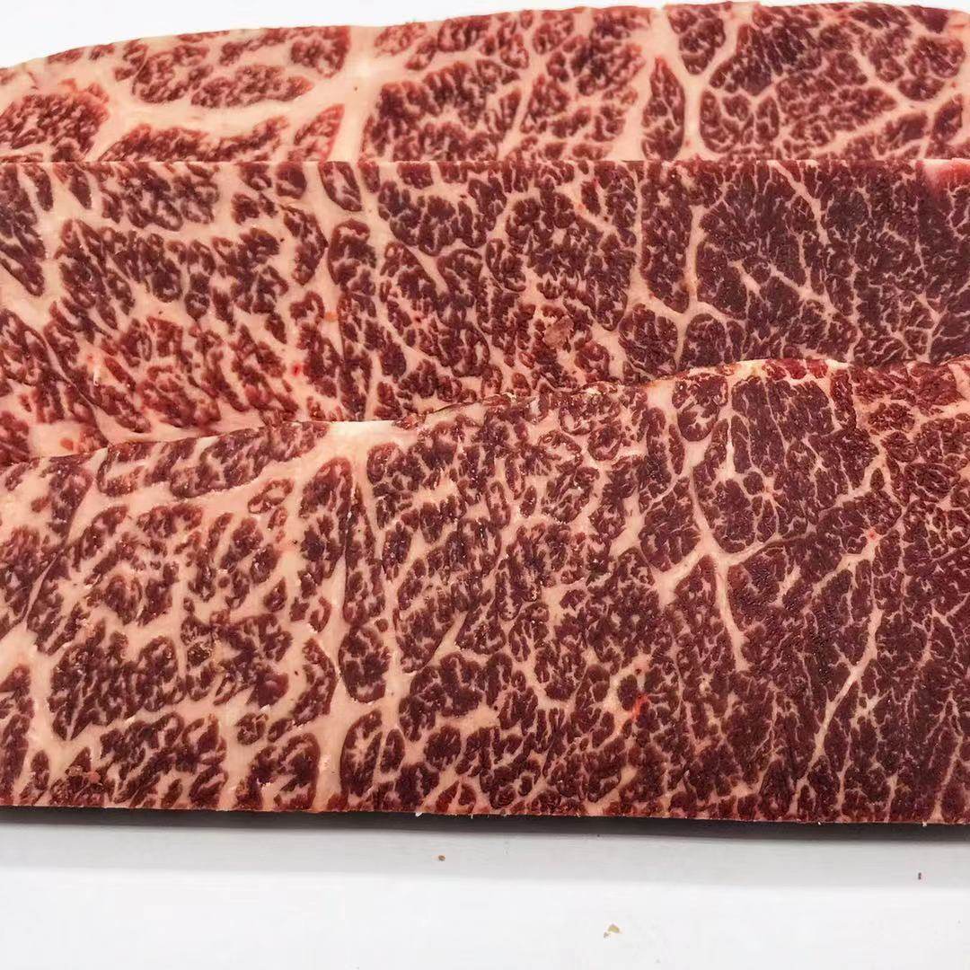 澳洲和牛m8-m9上脑边 原切雪花牛肉烧烤牛排500g新鲜儿童牛排包邮