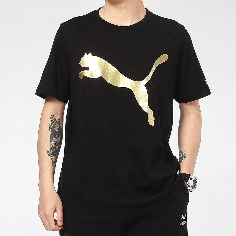 puma彪马官网短袖恤男2021夏季新款飘马金标运动t恤