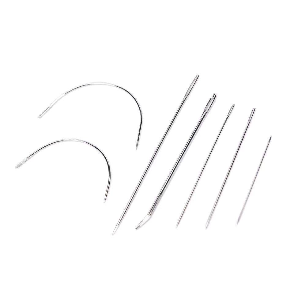 手工皮具缝针顶针缝皮diy多功能弧形皮革皮线针针