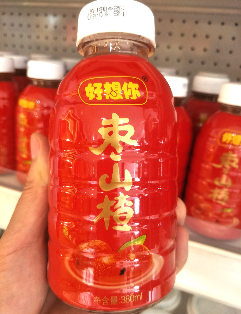 包邮好想你枣山楂380mlx12瓶枣酪红枣饮品饮料枣汁红枣果肉饮料
