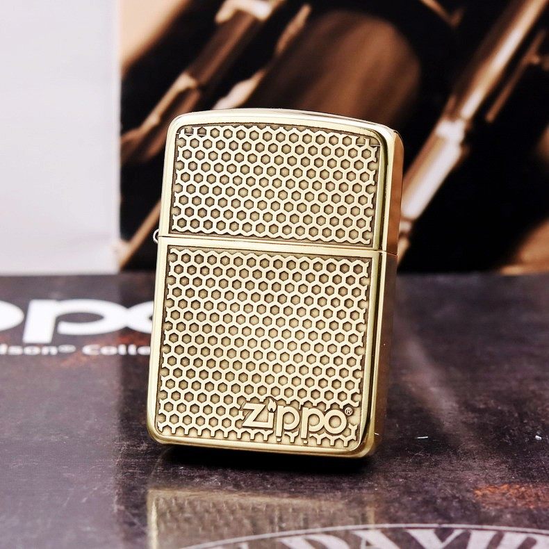 zippo打火机正版纯铜芝宝1941复刻机型蜂窝zippozippo