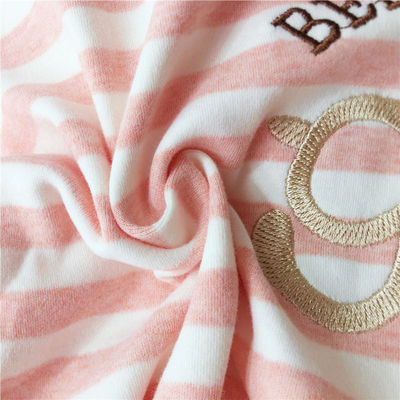 佳洁儿纯棉睡衣2022年新款秋季长袖休闲条纹圆领睡衣