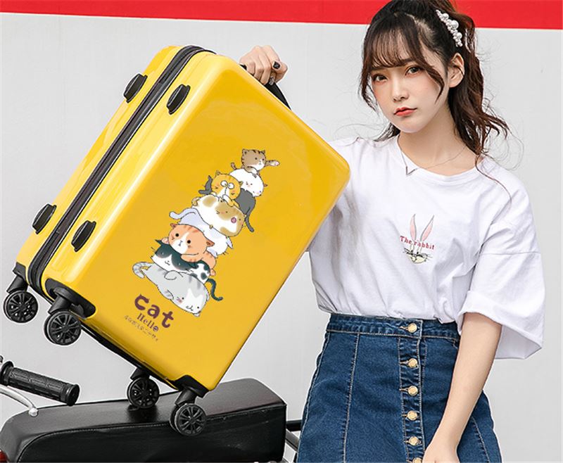 行李箱女学生韩版可爱拉杆箱韩版小清新网红ins潮密码旅行箱子男