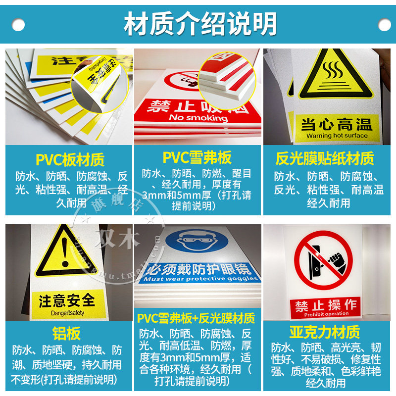 进入现场必须戴安全帽提示牌贴纸消防安全生产标语工厂车间标识牌警告