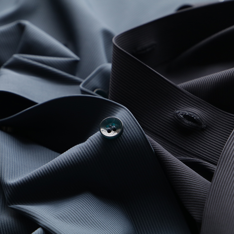 轻奢系列高弹丝滑舒适激光切割无痕压胶高端衬衫男秋商务通勤衬衣