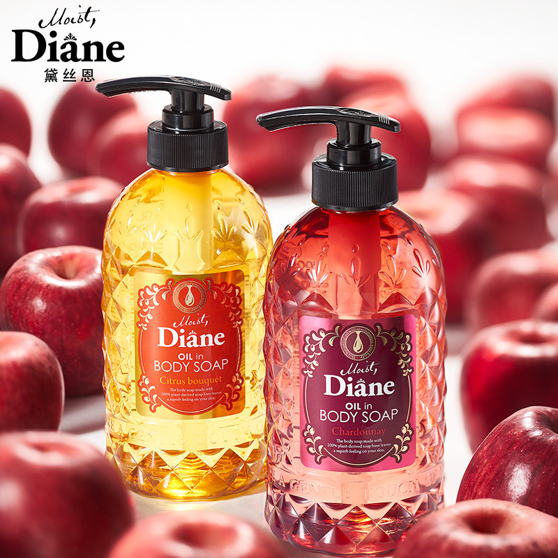 日本黛丝恩moistdiane精油油香沐浴露套装500ml沐浴露