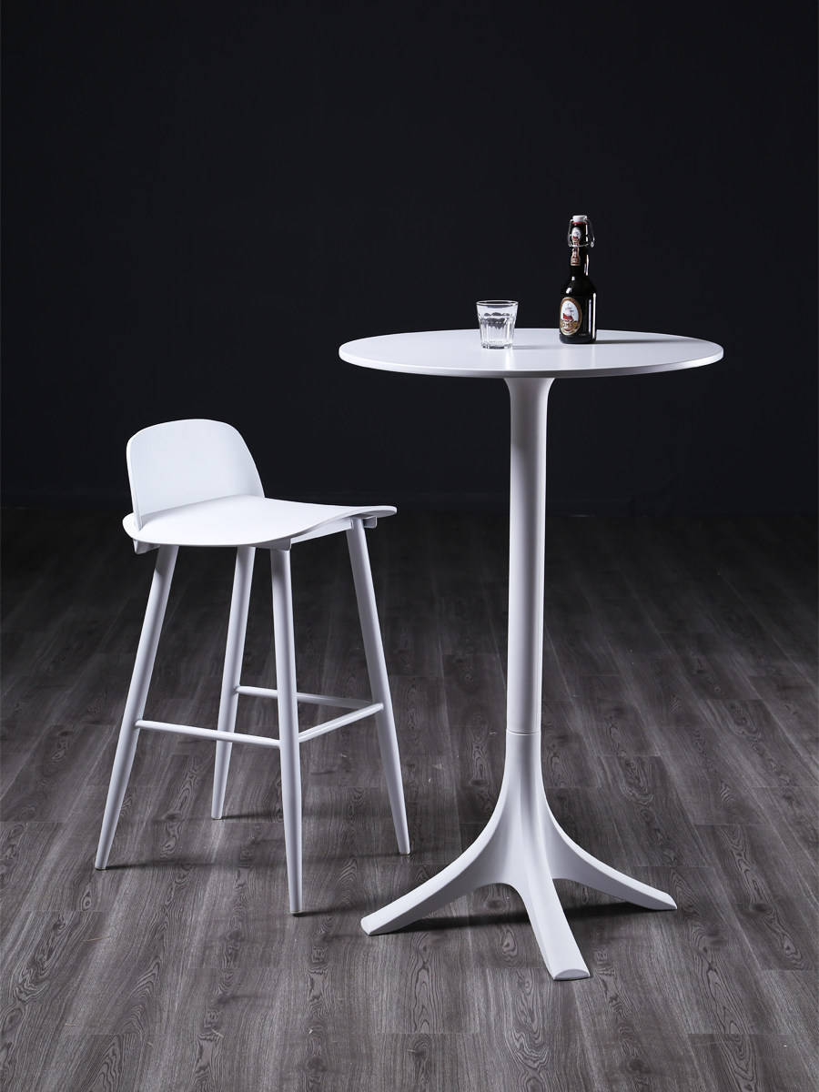 mattlife北欧现代简约酒吧桌吧桌高脚圆形吧台桌椅户外酒吧台