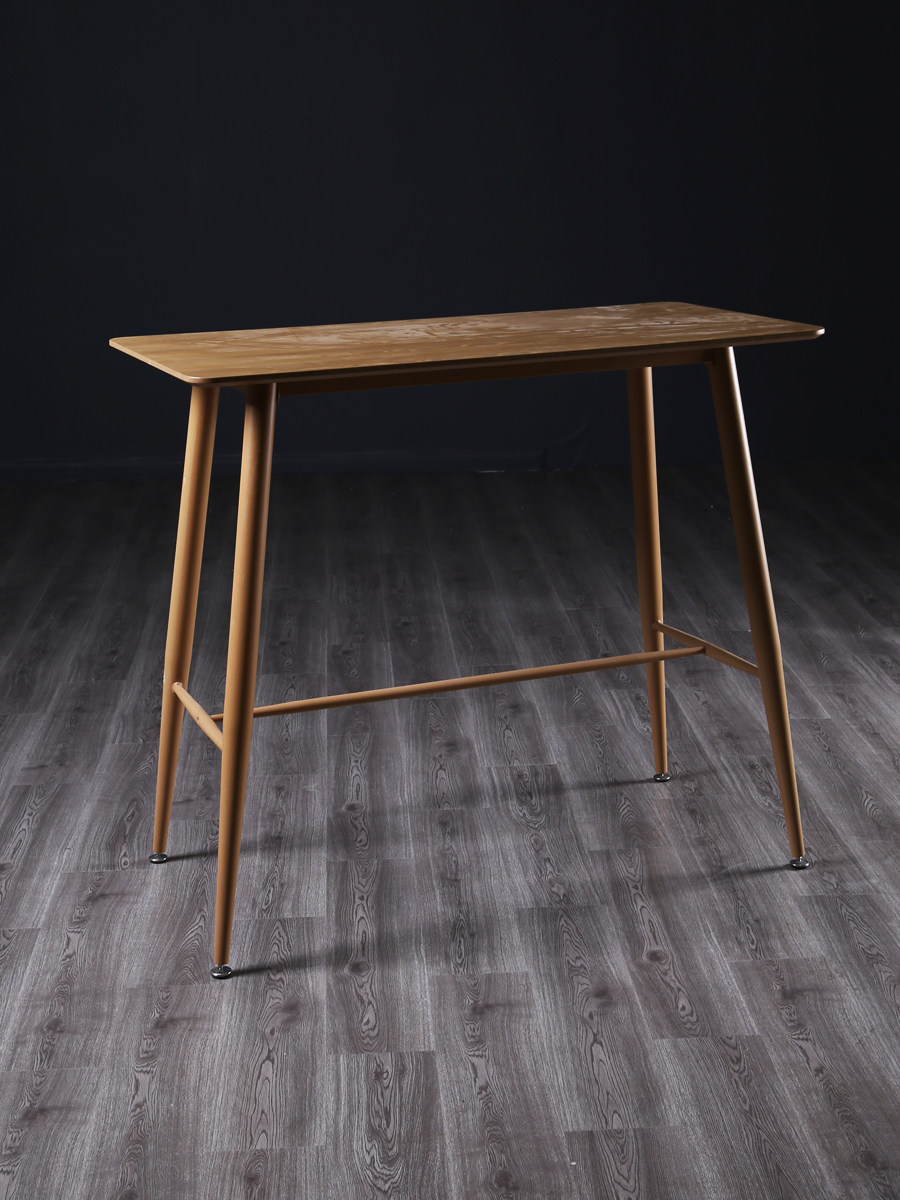 马特生活高脚桌小酒吧台靠墙长条桌窗边桌铁艺咖啡厅休闲长吧桌椅