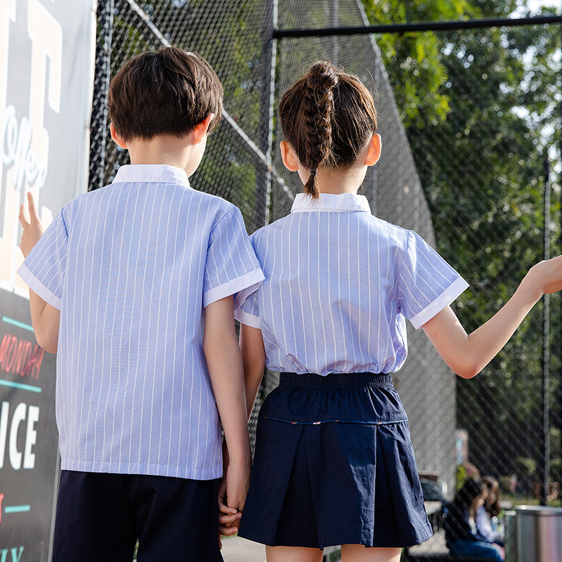 幼儿园园夏装2021新款英伦风小学生校服夏季运动会套装校服