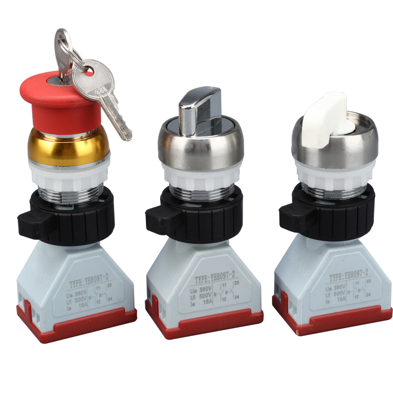 ba80972金属隔爆防爆自锁按钮带锁急停旋钮开孔按钮