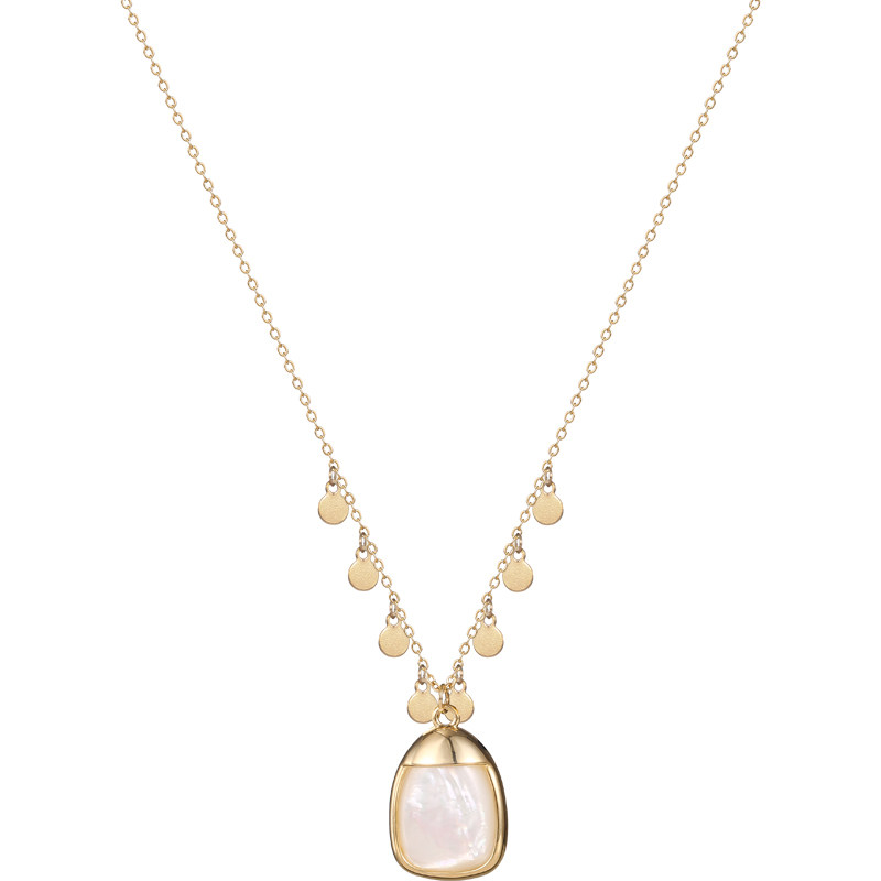 天然贝母秋冬高档项链小众设计毛衣链长款2020年项链