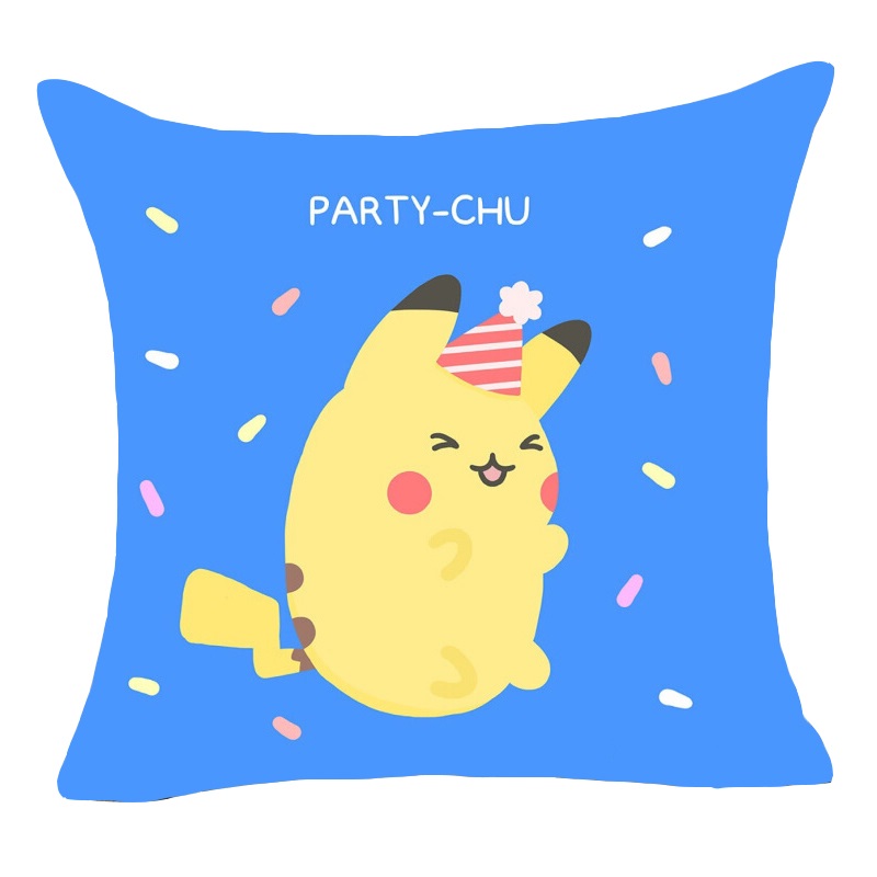神奇宝贝皮卡丘抱枕可爱卡通枕头汽车沙发腰靠儿童靠垫