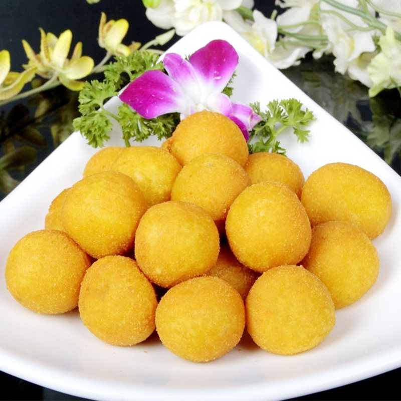 香芋地瓜丸子油炸红薯紫薯传统小吃糕点点心传统中式糕点