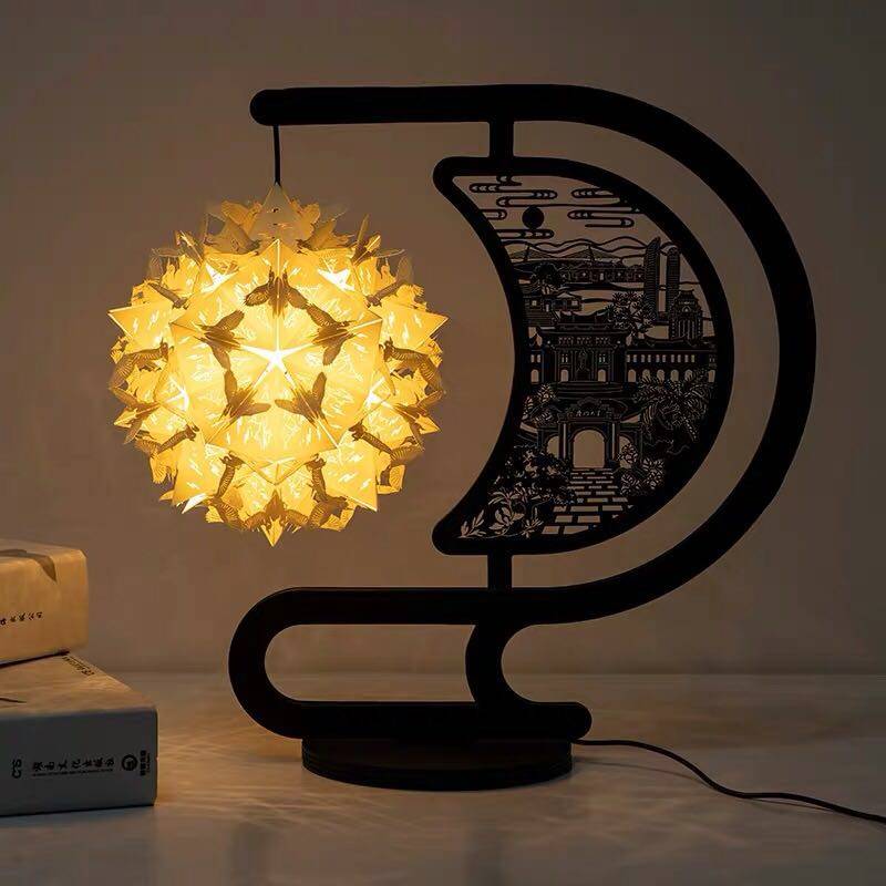 纸艺光影纸雕diy材料成品手工创意台灯文创装饰台灯