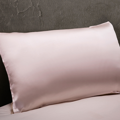 钱皇100%桑蚕丝单面真丝枕巾枕套 ab版亲肤睡眠床上用品丝绸制品