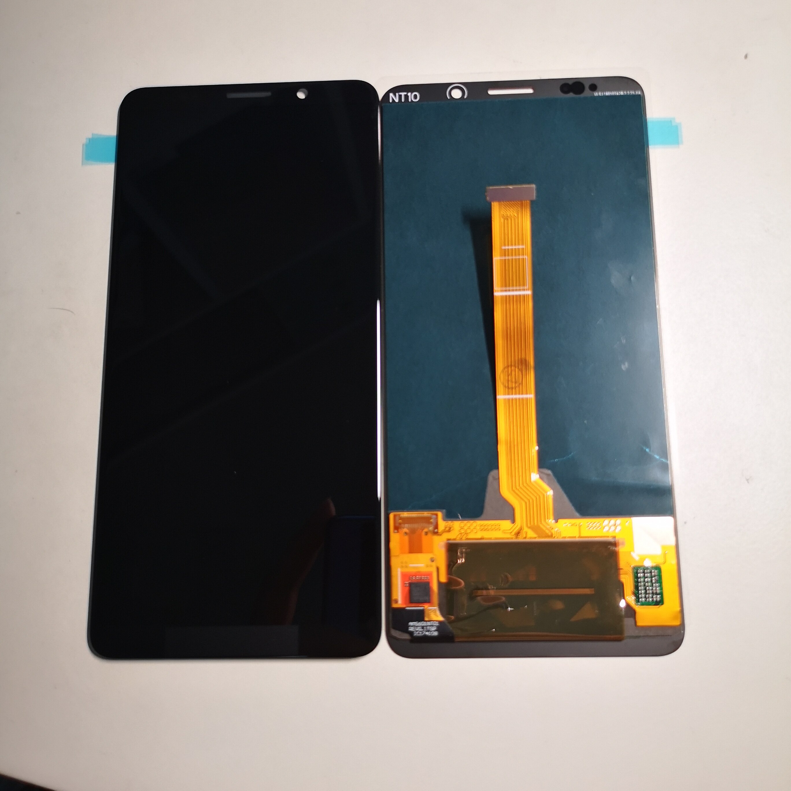 适 华为mate10pro屏幕总成带框mate10保时捷mt10手机内外送原装膜