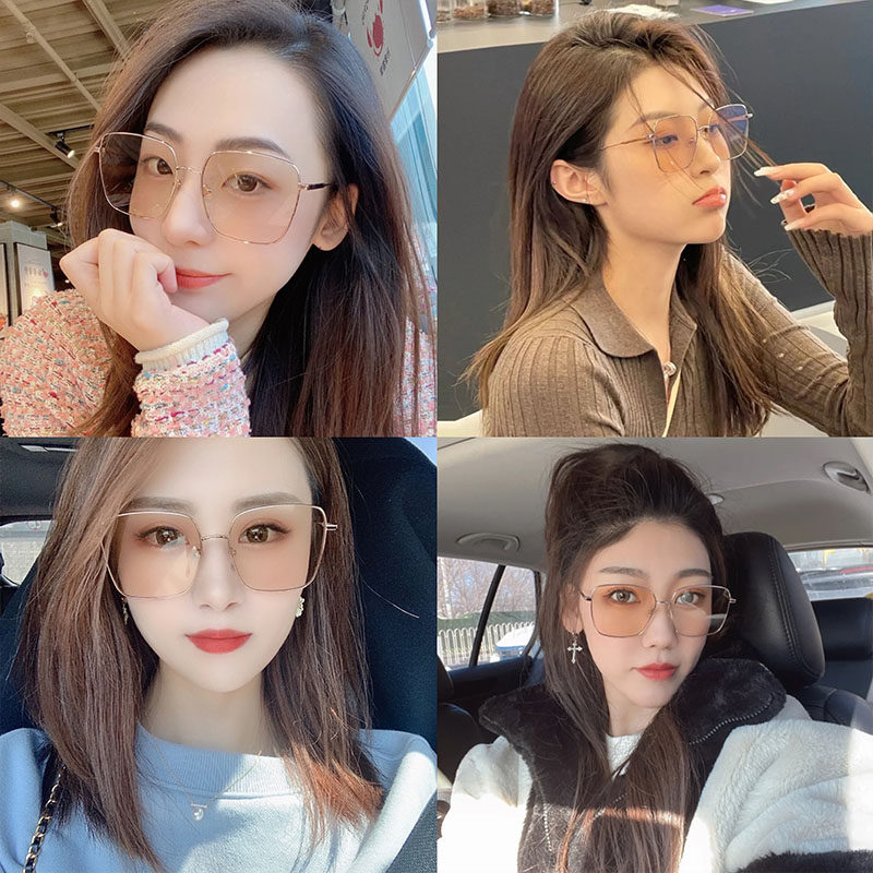 cocosunny超轻轻金属diane墨镜茶色飞行员显脸防紫外线太阳镜太阳眼镜