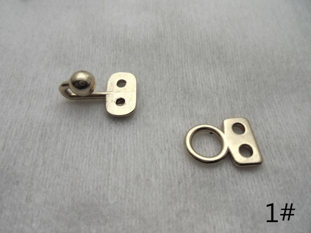 领钩金属铜材材质仿滑风纪扣隐形大衣针织毛衣纽扣