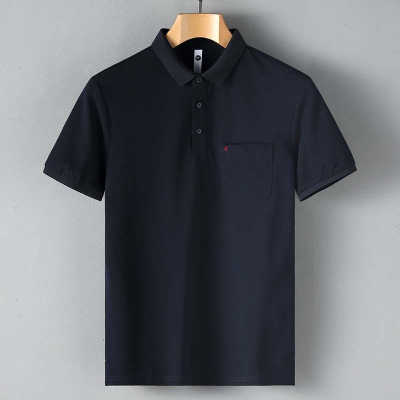 SWEE简约口袋设计沙漠色polo衫男 珠地薄款丝光短袖2021新款T恤男