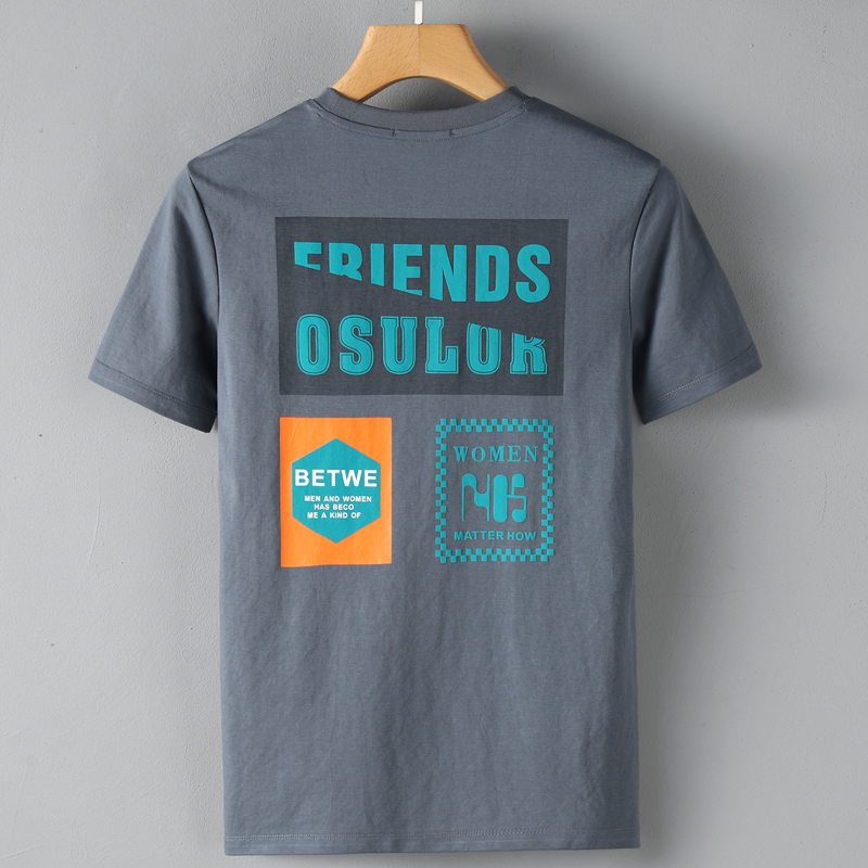 SWEE高端丝光棉透气圆领新款 潮流男士短袖T恤 潮牌男装半袖体恤