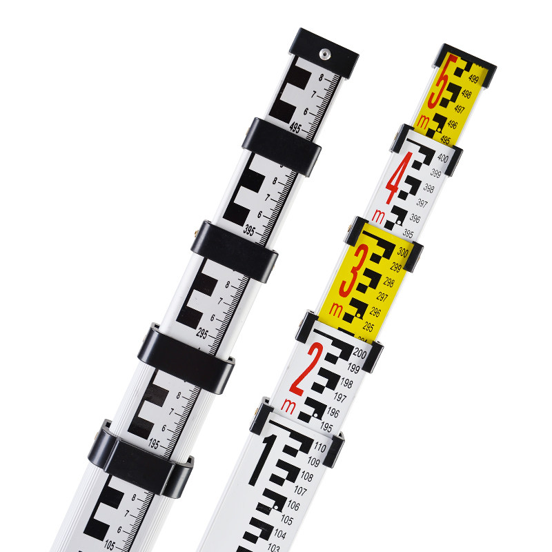 加厚5米塔尺3五米7米标尺铝合金测高尺水准仪水准标高测量尺工具