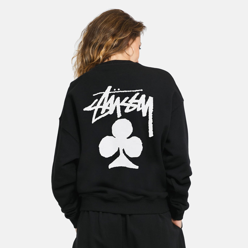 stussy圆领情侣卫衣2021秋冬新款斯图西男女女款卫衣