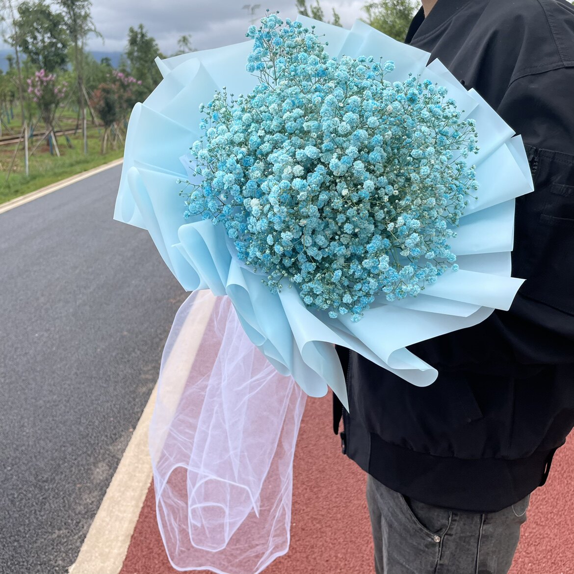 网红满天星干花花束永生真花送人女友闺蜜毕业干花