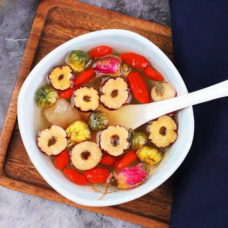 红枣桂圆枸杞玫瑰花菊花五宝茶女美容养颜花茶组合组合型花茶