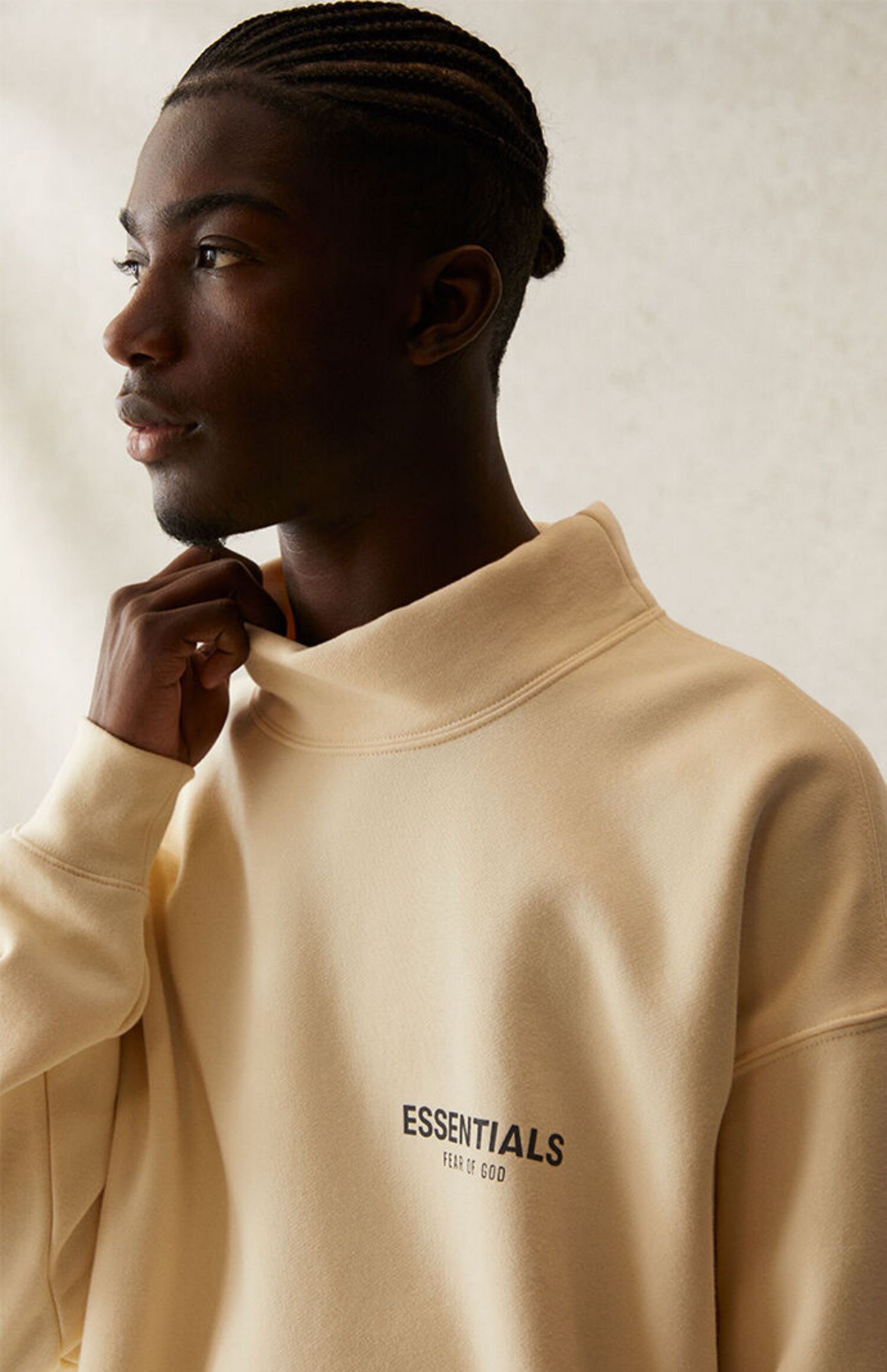 fogfearofgodessentials21ss复线反光印花半高卫衣
